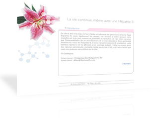 Capture d'cran du site 'La vie continue, ...' dvelopp par Koch Grgory